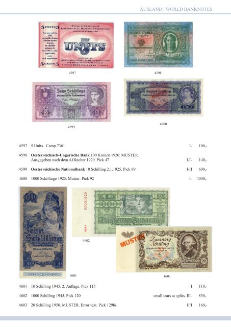 82. Auktion - Banknoten-Spezial - Emporium Hamburg