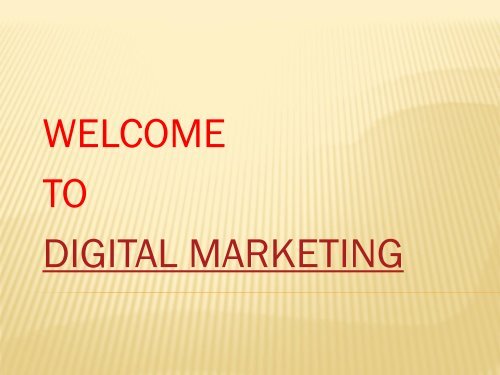 Digital Marketing 