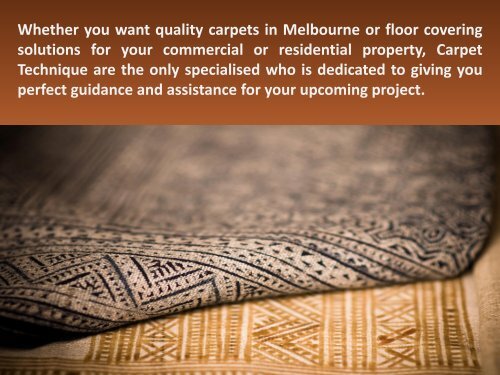 Melbourne’s Best Carpets Experts