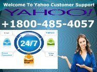 Yahoo Mail+1800-485-4057 Yahoo Customer Care Number