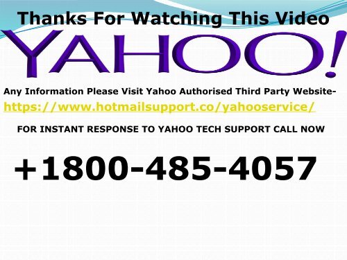 Yahoo Mail+1800-485-4057 Yahoo Customer Care Number