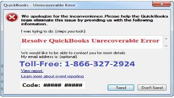 How to Resolve QuickBooks Unrecoverable Error 18663272924