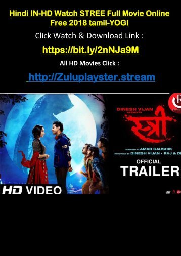 ONLINE-STREAM Watch STREE Full Movie Online Streaming free 2018