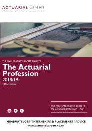 Actuarial Guide for Online