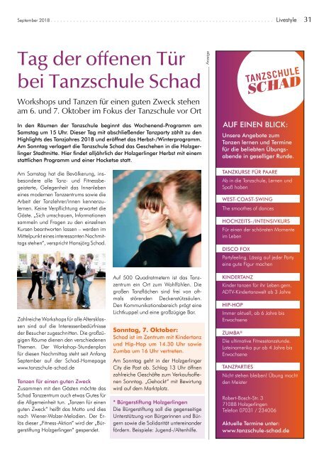 Pluspunkte-Magazin September 2018