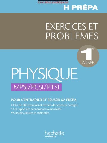 Physique 1ère année - MPSI PCSI PTSI
