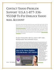 Call Us 1877-503-0107|Yahoo Mail Help Desk Number 