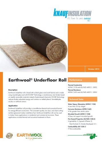 Earthwool® Underfloor Roll