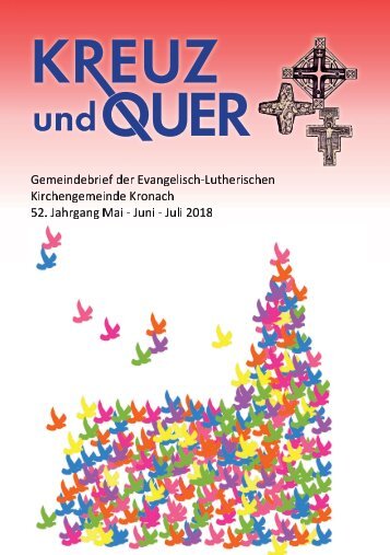 Gemeindebrief evangelische Gemeinde Kronach Mai - Juli 2018