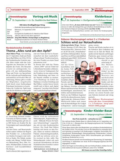 Dübener Wochenspiegel - Ausgabe 17 - Jahrgang 2018