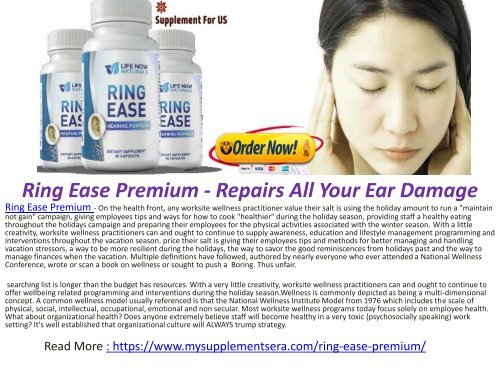  Ring Ease Premium - Repairs All Your Ear Damage 