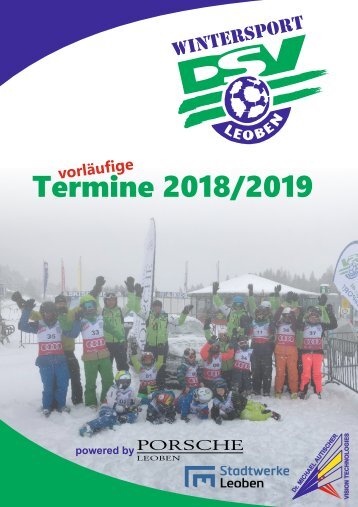 vorläufige Programminfo 2018/19 - DSV Leoben Wintersport
