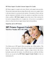 HP Printer Support- Excellent Customer Support For Canada
