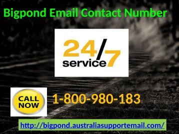 Bigpond Email Contact Number 1-800-908-183| Recover Blocked Account