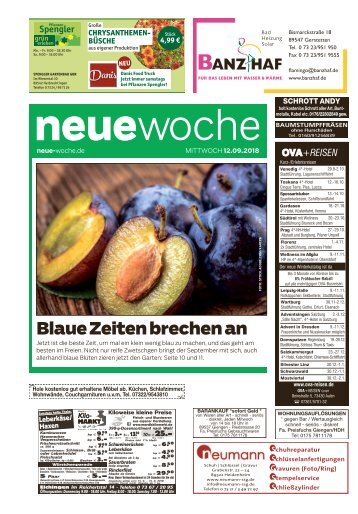 12.09.2018 Neue Woche