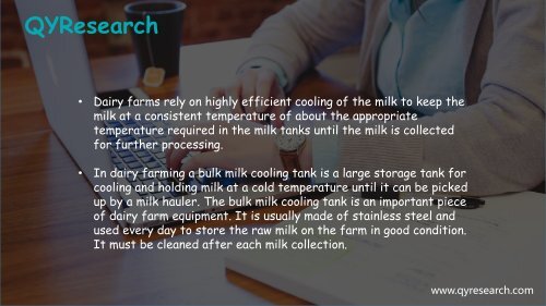 QYR made the prediction that the value of Milk Tank markets will be 521.60 M USD by 2022QYR made the prediction that the value of Milk Tank markets will be 521.60 M USD by 2022