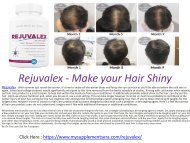  Rejuvalex - Increase your Hair Growth 