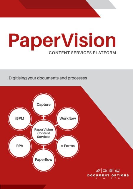 Document Options - PaperVision Mailer preview