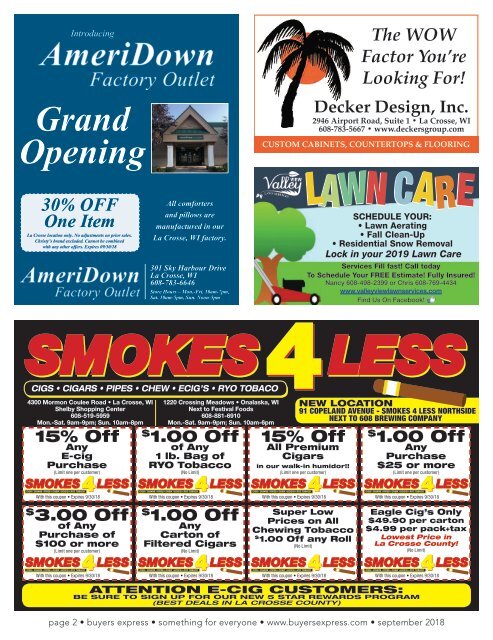 Buyers Express - La Crosse Edition - September 2018