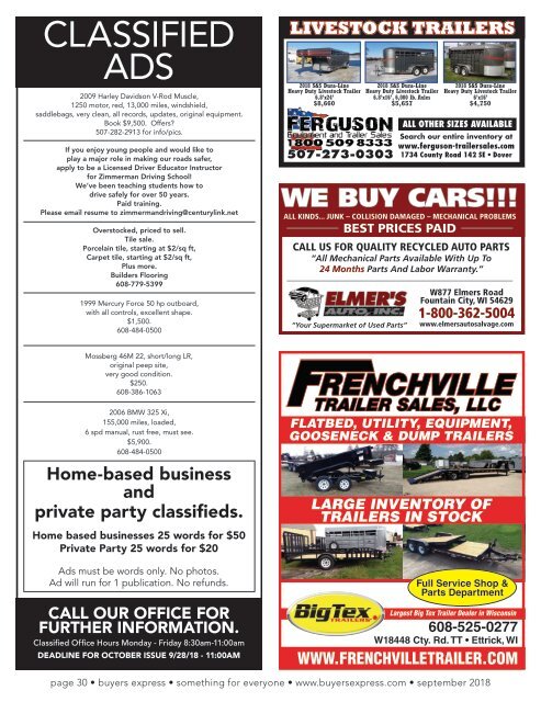 Buyers Express - La Crosse Edition - September 2018