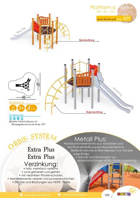 Novum Spielplatzgeräte katalog 2018