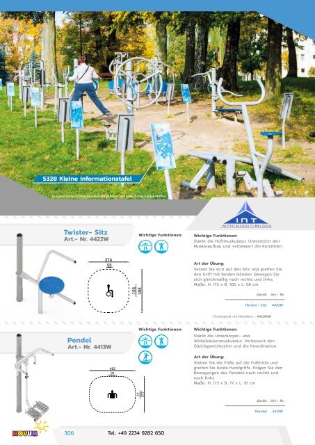 Novum Spielplatzgeräte katalog 2018