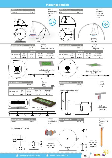 Novum Spielplatzgeräte katalog 2018