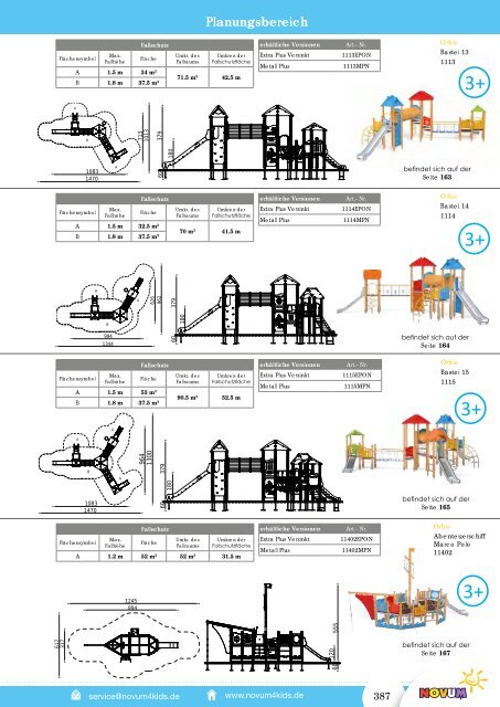 Novum Spielplatzgeräte katalog 2018
