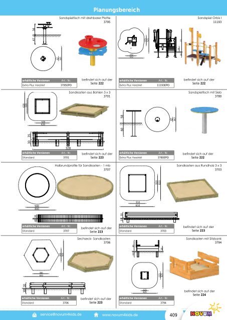 Novum Spielplatzgeräte katalog 2018