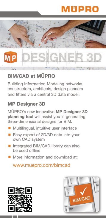 MÜPRO MP Designer 3D |BIM/CAD library EN