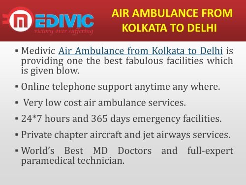 Get Effective and Safe Shifting Air Ambulance from Patna to Delhi by Medivic