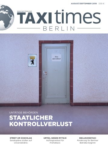 Taxi Times Berlin - September 2018