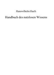 Handbuch des nutzlosen Wissens