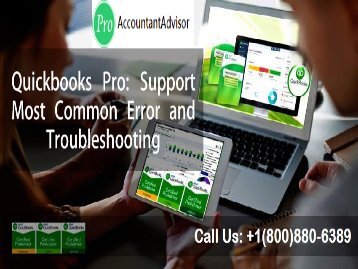 Fix QuickBooks Pro Support for Most Common Error and Troubleshooting-converted