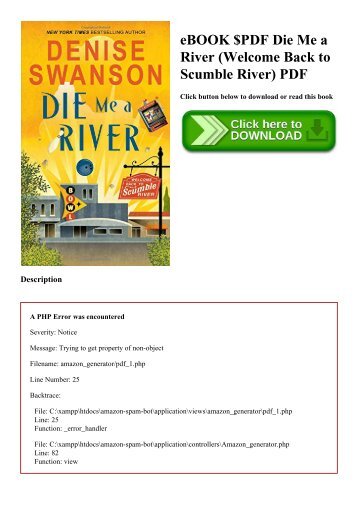 eBOOK $PDF Die Me a River (Welcome Back to Scumble River) PDF