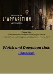 123FULL MOVIE L apparition Streaming Download Free BLURAY