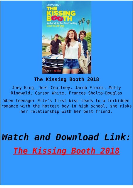 Streaming FULL MOVIE The Kissing Booth 2018 Download Online HD-BLURAY