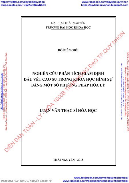 Nghiên cứu phân tích giám định dấu vết cao su trong khoa học hình sự bằng một số phương pháp hóa lý (2018)