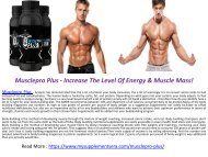 Musclepro Plus - Improve the testosterone Production in the Muscles
