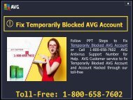 Fix Blocked AVG Account Call 1-800-658-7602 Antivirus Support Number