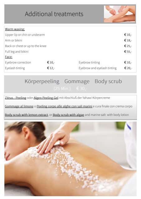 Spa Preisliste Sommer 2018 .pub NEU