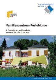 Familienzentrum Pusteblume - Programm ab Oktober 2018