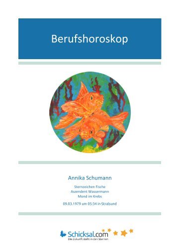 Berufshoroskop Annika 