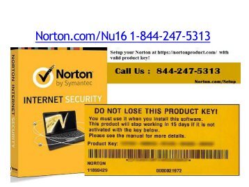 Norton.com/Nu16 | 1-844-247-5313 | Norton Antivirus