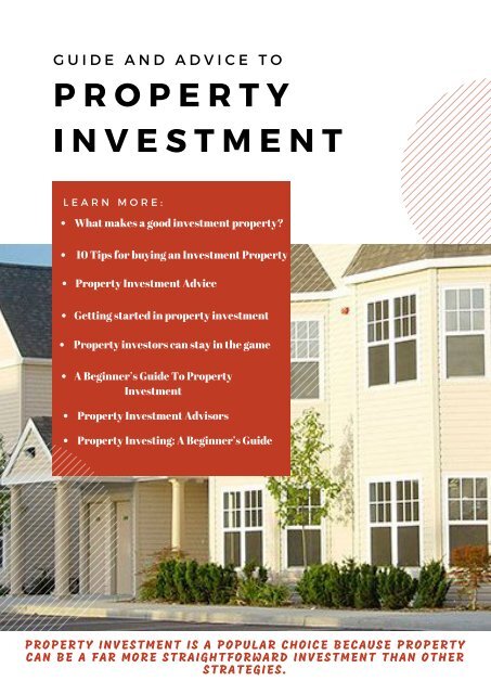 Guide and Advice to Property Investment