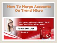 How To Merge Accounts On Trend Micro