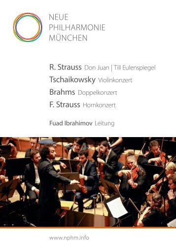 Neue Philharmonie Müchen Fall/Herbst 2018