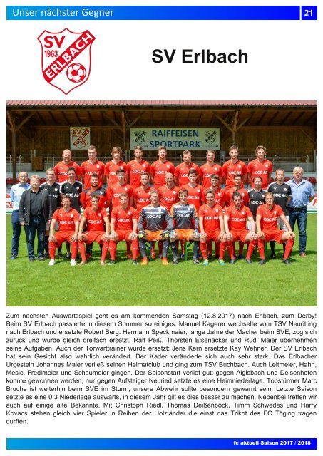 "fc aktuell" Saison 2017-18 Ausgabe 3
