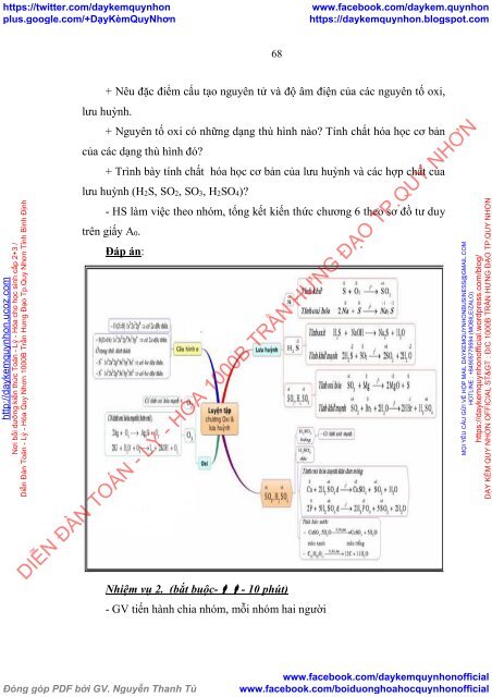 Nghiên cứu, áp dụng phương pháp dạy học hợp đồng phần phi kim lớp 10 – cơ bản (2016)