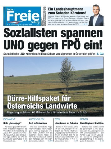 Sozialisten spannen UNO gegen die FPÖ ein!